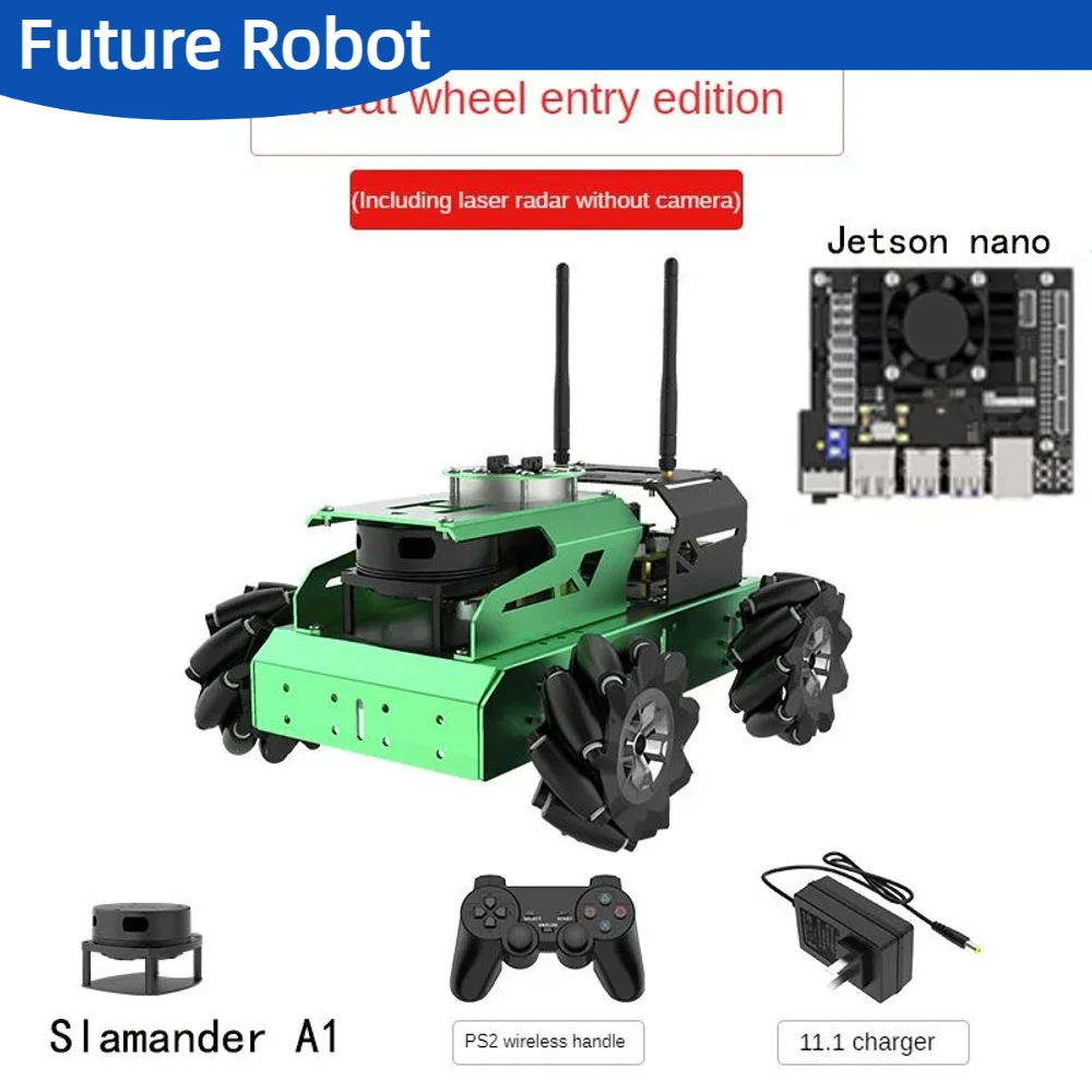 Hiwonder AI ROS Robot Kit Smart Car Programming Vision Slam Radar Mapping Navigation Somatosensory Voice Control For Jetson Nano