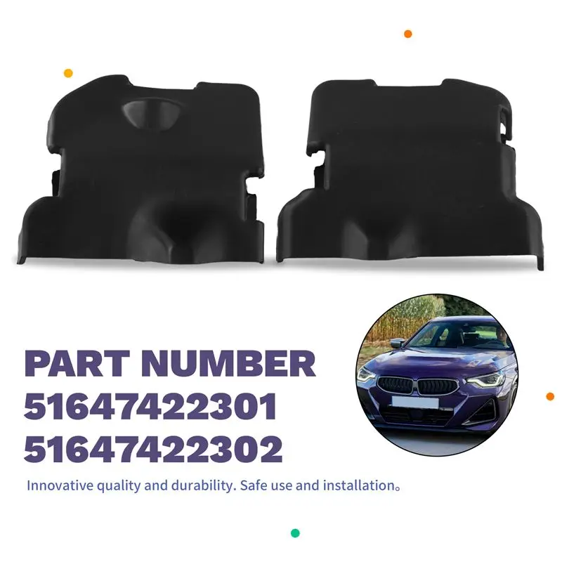 AEE5-프론트 보닛 후드 좌우 하단 잠금 패널 51647422301 51647422302 BMW 2 3 4 시리즈 M240i G20 G21 용