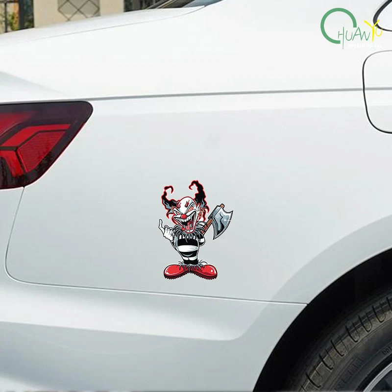 Exterior Accessories Interesting Evil Clown Car Sticker Cover Scratches Waterproof Decal PVC - detail 12