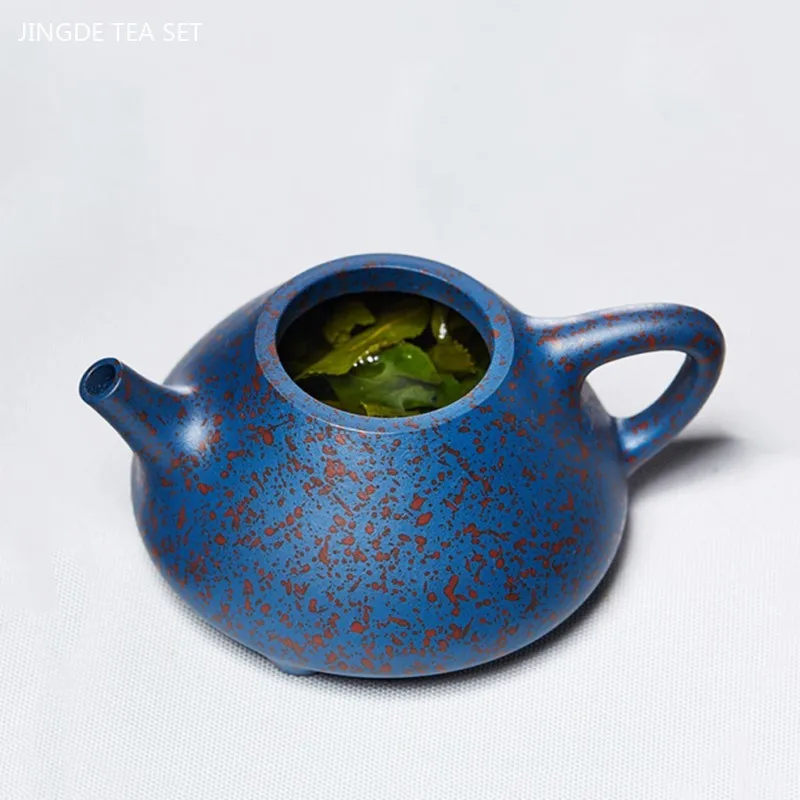 160ml Master Handmade Stone Scoop Teapot Chinese Yixing Purple Clay Tea Pot Custom Beauty Tea Infuser Zisha Tea Accessories