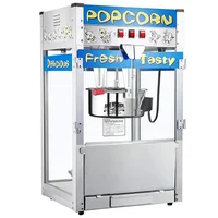 Popcorn Maker Machine Professional Cart with 2.5 Oz Kettle Makes Up To 10 Cups Popcorn Machine 2
