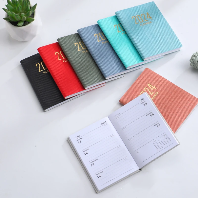 2024 Daily Planner A7 Calendar Notebook Settimanale Mensile Office Agenda Organizer Gestione Del Tempo Diario Degli Appuntamenti