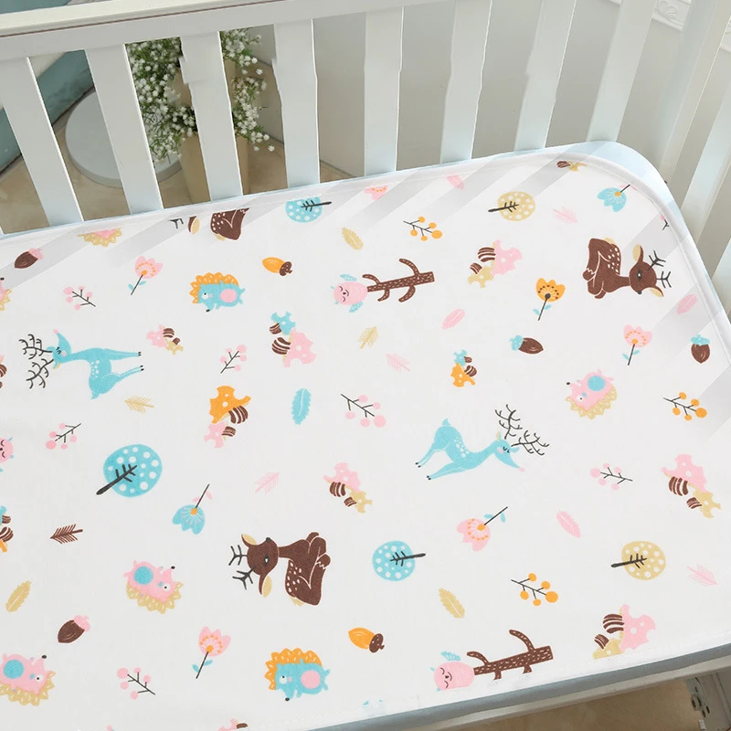 Pure cotton baby changing mat bamboo fiber waterproof washable breathable crib mattress