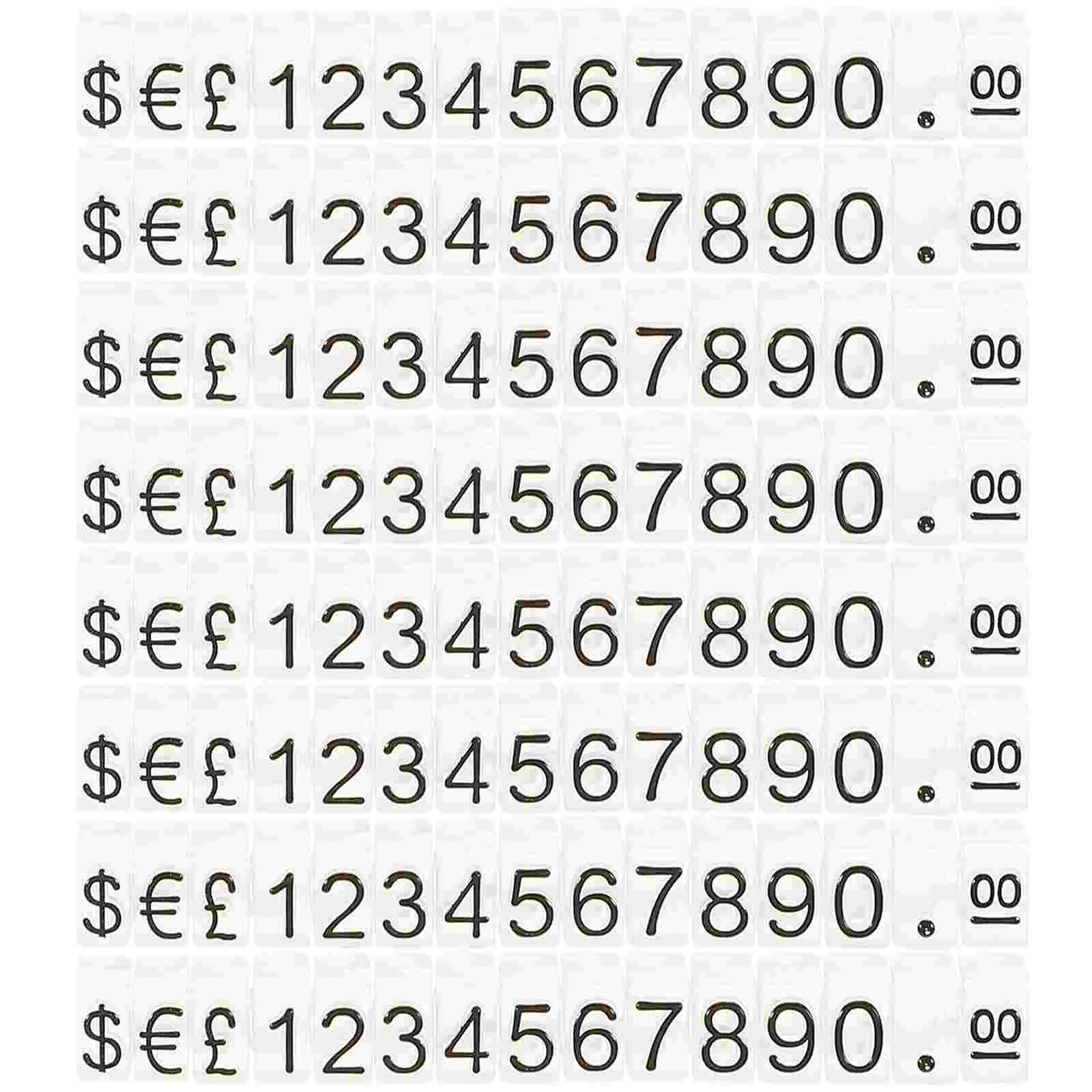 

Tag Label Refrigerator Stand Stand Cube Pricing Jewelry Display Adjustable Counter Number Price Block Dollar Blocks Letter Show