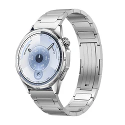 Premium 22mm Titanium Wristband for Business Men's High - End Watches (Silvery)