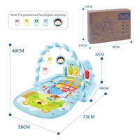 Baby toys Pedal Piano Toy Music Fitness Rack Newborn Fitness Equipment Game Mat Prone Time Activity Gymnastics Mat 0-1 Years Old 2
