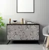 Floral Wallpaper Grey Peel and Stick Wallpaper Flower Self Adhesive  Wall Paper Roll Removable Contact Paper Decorative 5