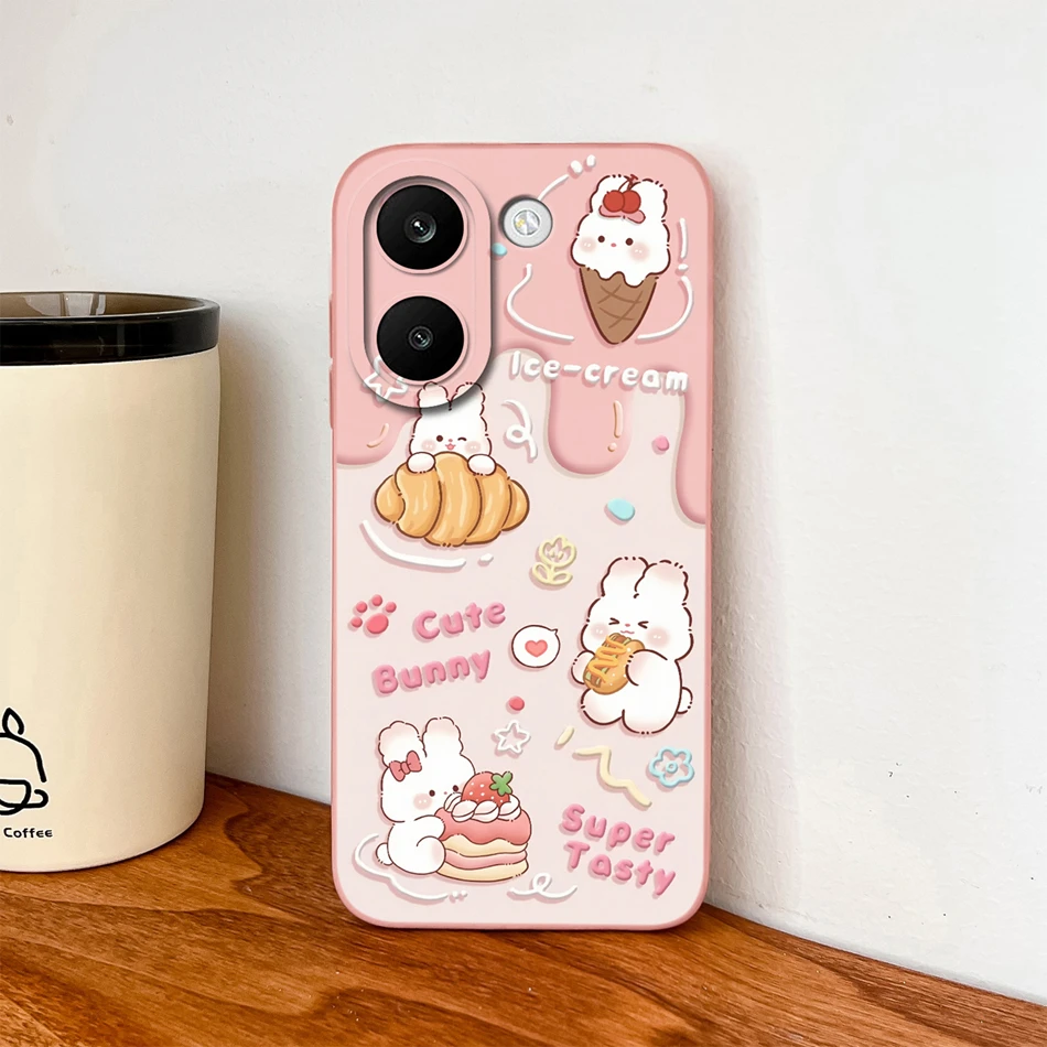 Creative Fruit Pattern Slim Silicone Phone Case with Lens Protection - Soft Back Cover