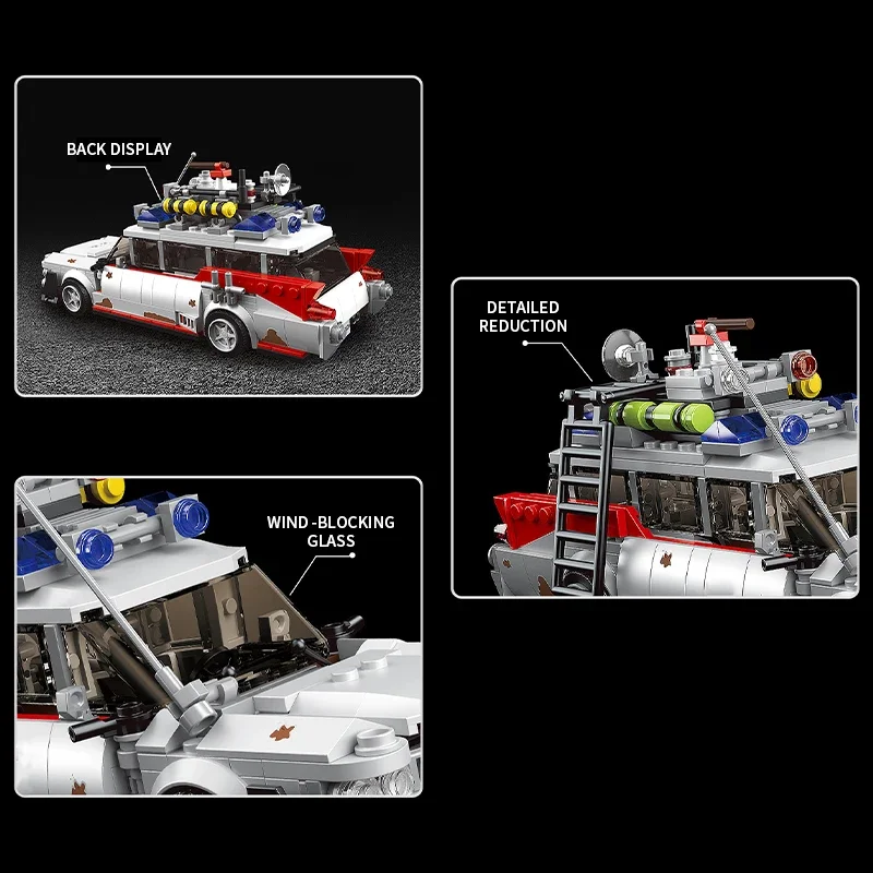 Technology car model building blocks MOC mini ghost movie car assembly building blocks DIY toys children's giftsTechnology car m 5
