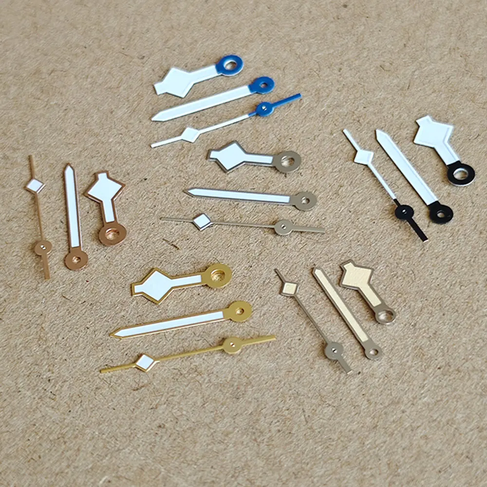 NH35 Watch Hands 8*12*13mm Snowflake Green Luminou Needle for NH35A NH36 4R 7S Movement Rose Gold White BLue Siver Pointers watch accessories