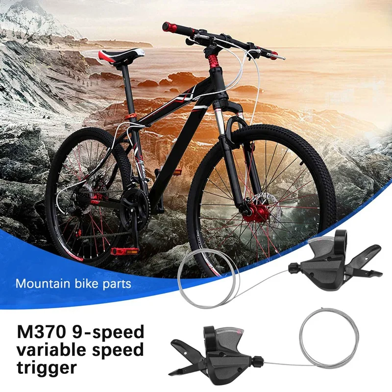 Altus M370 9 Speed Shifter Trigger Set SL-M370 3X9 with Inner Cable