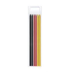 Durable Multicolor Carpenter Pencil Set (Three-color refill)