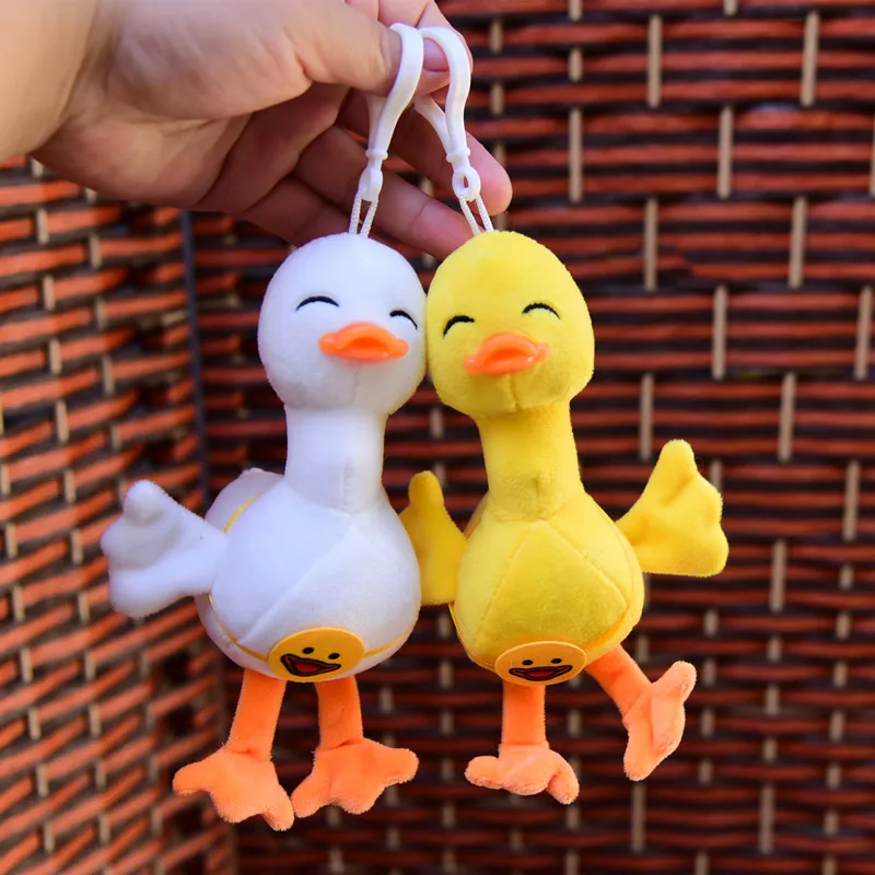 

exquisite fashione pendant cute new come on duck keychain soft happy duck decorate christmas birthday couple gift