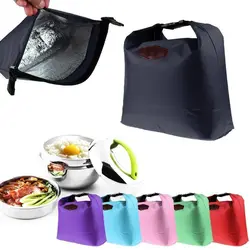 1pc Thermal Insulated Lunch Bag Portable Oxford Cloth Cooler Lunchbox Storage Bag Carry Picinic Food Tote Insulation Package