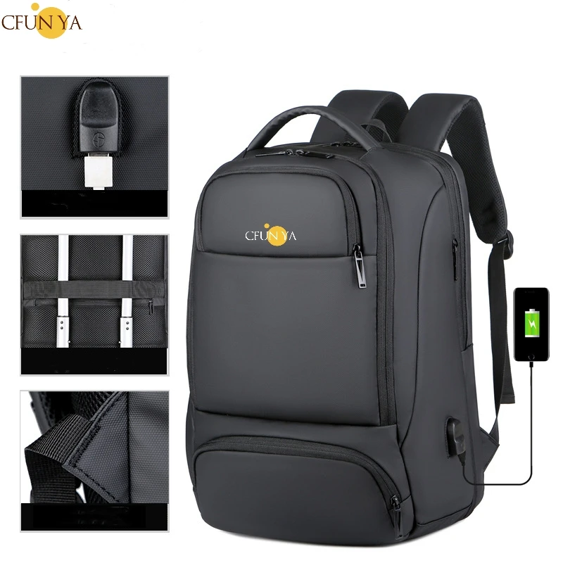 

CFUN YA Luxury Business 17.3 Laptop Backpack Men Large Expandable USB Notebook Backpacks Male Travel Knapsack Bagpack Schoolbag