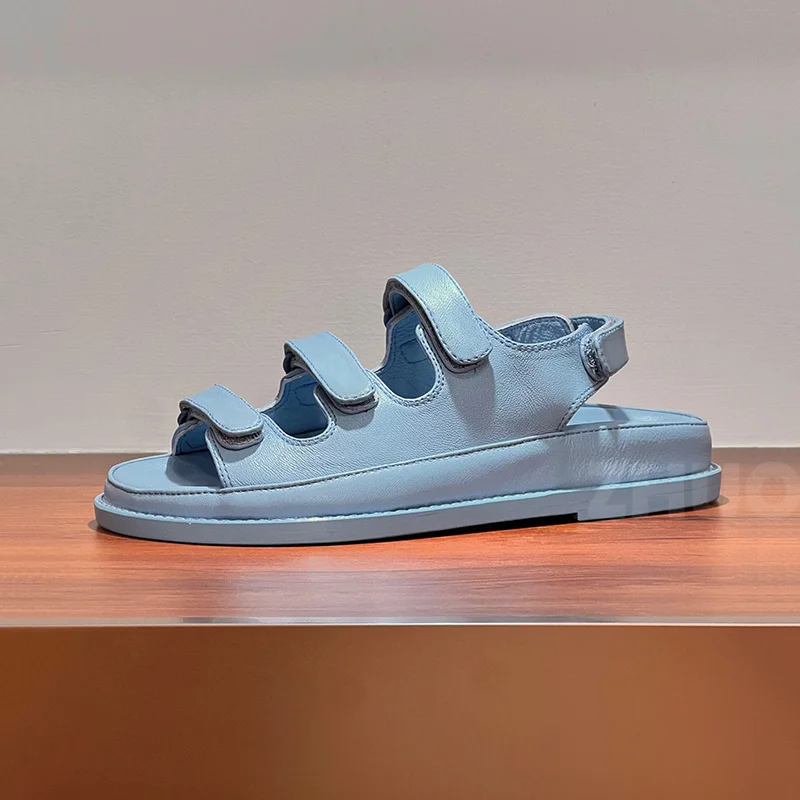 

Summer 2024 Walk Show New Style Ladies Sandals Round Toe Open Toe Female Beach Shoes Comfortable Lightweight Sandals