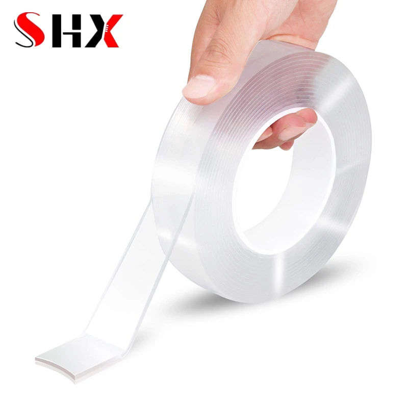 Cleanroom Tape, Double Sided, Removable, Acrylic Adhesive, Clear