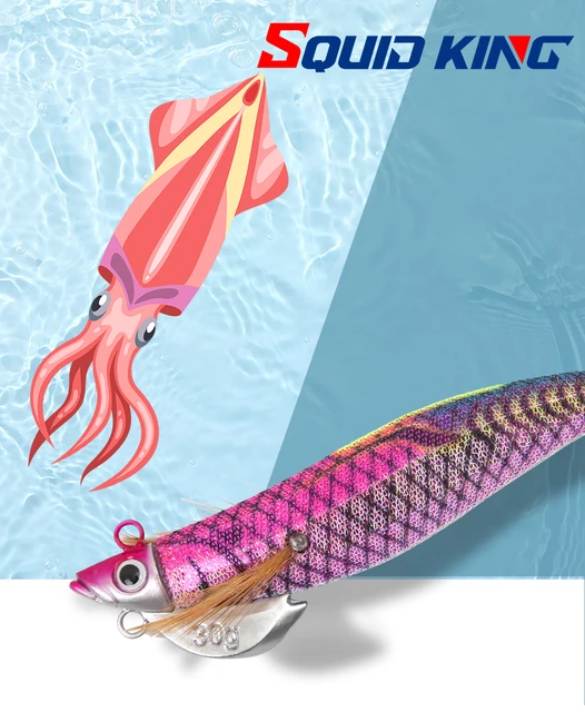 SQUID KING Squid Jig 3.0# 3.5# Eging Fishing Squid Lure Fishing