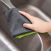 Microfiber Carbon Fiber Cleaning Cloth Reusable for Kitchen Dish Cloth Glass Window Polishing Streak Free Miracle Easy Clean Rag 5