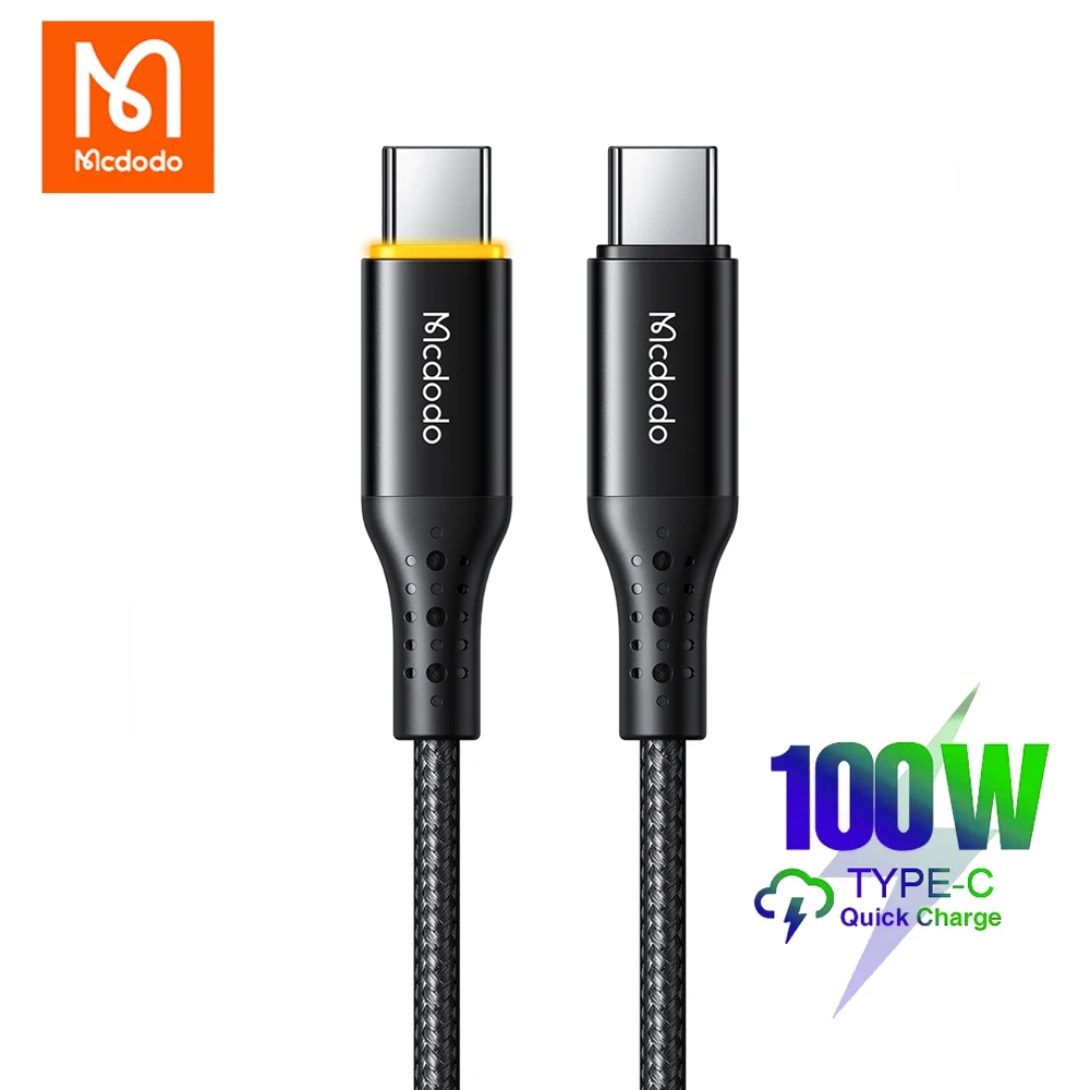 

100W USB C to Type C Cable For Xiaomi POCO F4 3 Huawei Macbook iPad PD Fast Chargr Phone Cord Smart Charge Data Sync Wire