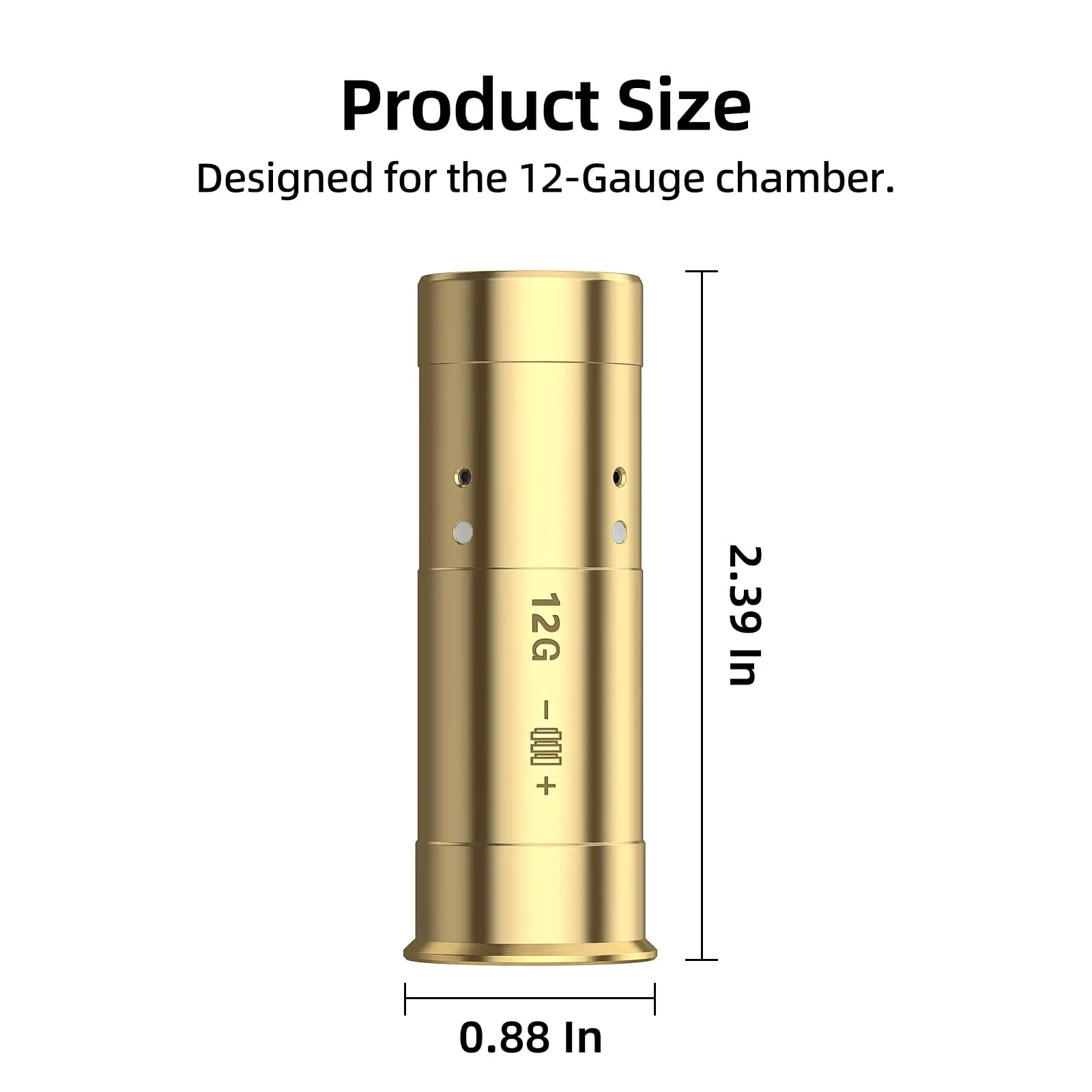 Laser Bore Sight EZshoot 12-Gauge Red Laser Boresighter Compatible with Shotgun with Extra Batteries Hunting High Accuracy