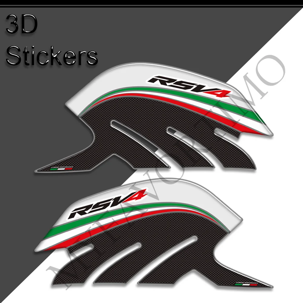 For Aprilia RSV4 1100 Motorcycle Stickers Decals Tank Pad Grips Gas Fuel Oil Kit Knee Protector 2009 - 2018 2019 2020 2021 2022