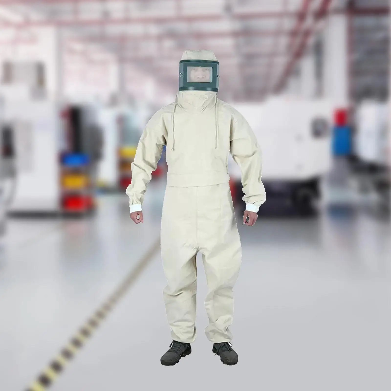 Sand Blasting Suit Work Overalls Lightweight Spray Paint Suit Sandblasting Clothes Protective Clothes for Work Spray Paint