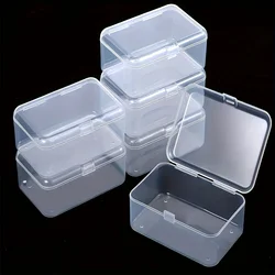 6 - Piece Set of Transparent Storage Containers for Home, Office, and Kitchen Organization (6pcs)