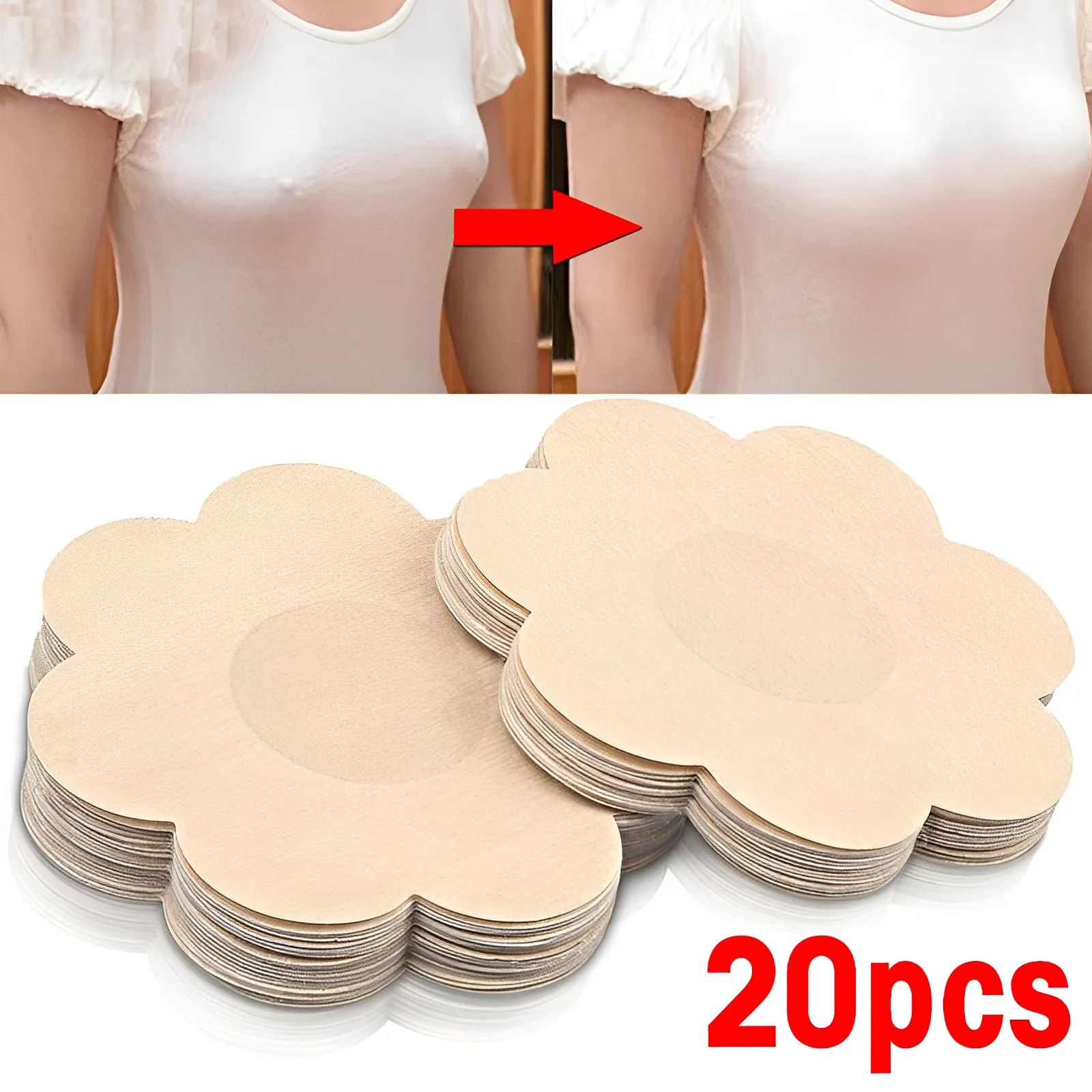 20Pcs Invisible Stickers Nipples Covers Women Invisible Bra Breast Lift Tape Adhesive Sticker