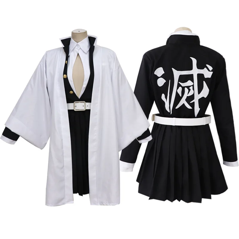 

Anime Cosplay Costume Kimetsu No Yaiba Kanroji Mitsuri Kimono Cape Mask Women Men Christmas Party Cosplay Costumes