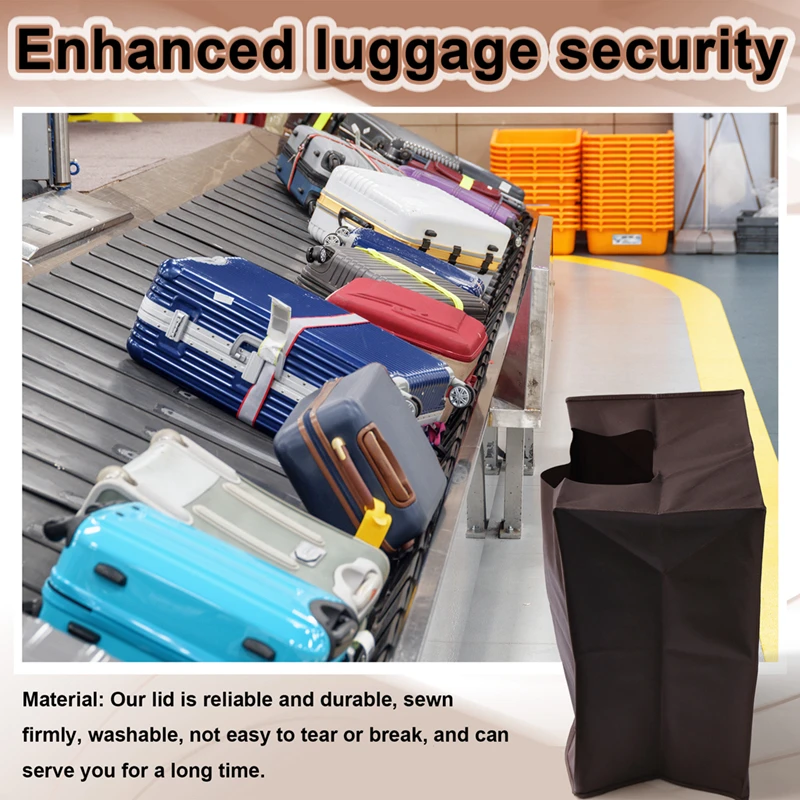 A82X-Travel Luggage Cover Anti-Scratch Protective Suitcase Cover Fluorescent Green Hem Suitcase Protection Tool