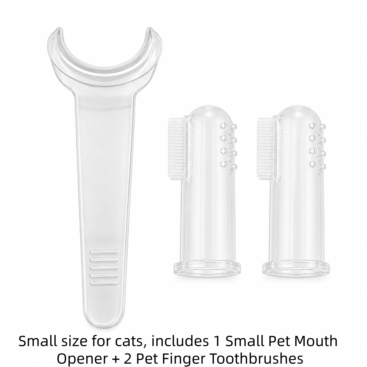 1 set of oral cleaning supplies for pets, oral care tools for cats and dogs
