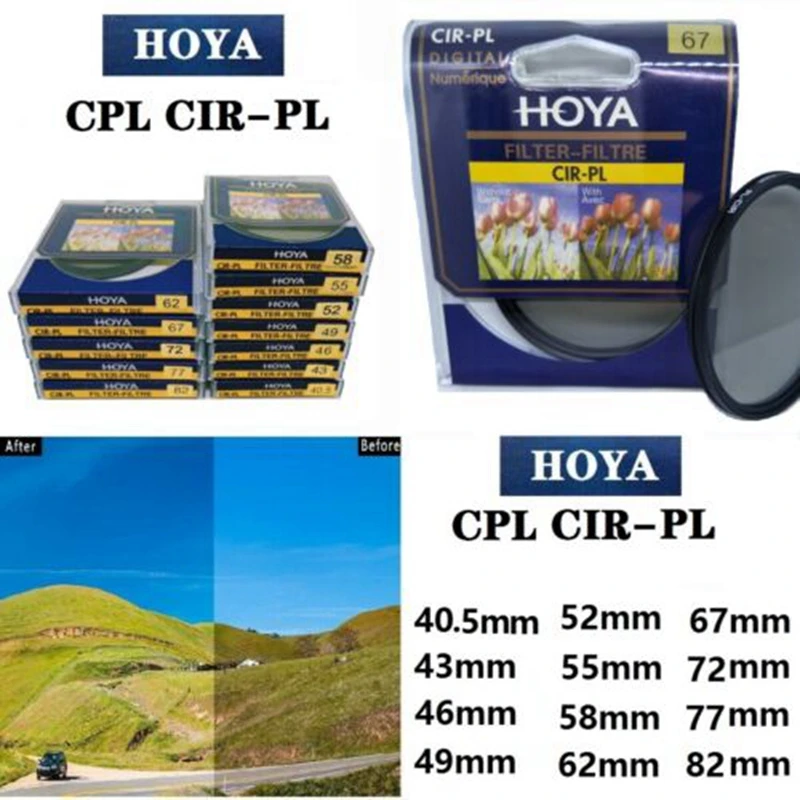 

46mm HOYA Circular Polarizer Filter CIR-PL CPL for Nikon Canon Sony Fuji Lens cpl fujida cpl filter clothespin Canon lens 46mm p