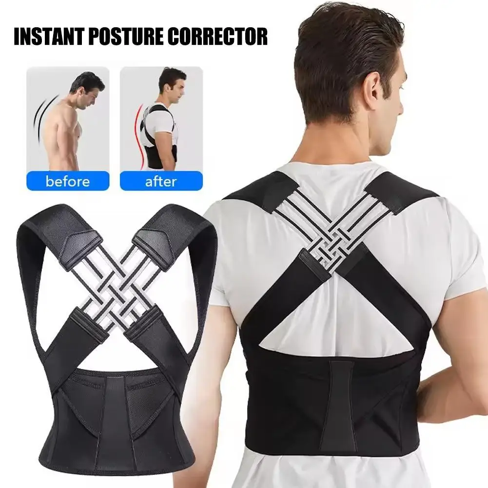 Adult Posture Corrector Belt Breathable Back Correction Strap Women Men Back Support Sitting Position Correction Tool