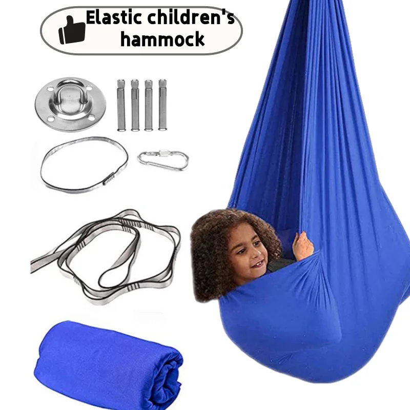 Stretch Hammock for Kids Indoor and Outdoor Swing Kids Sensory Soft Stretch Swing Hammock Yoga Items swing toy