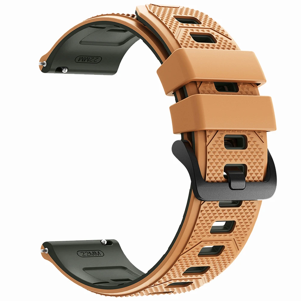 Enhanced Silicone Sports Strap, 22mm