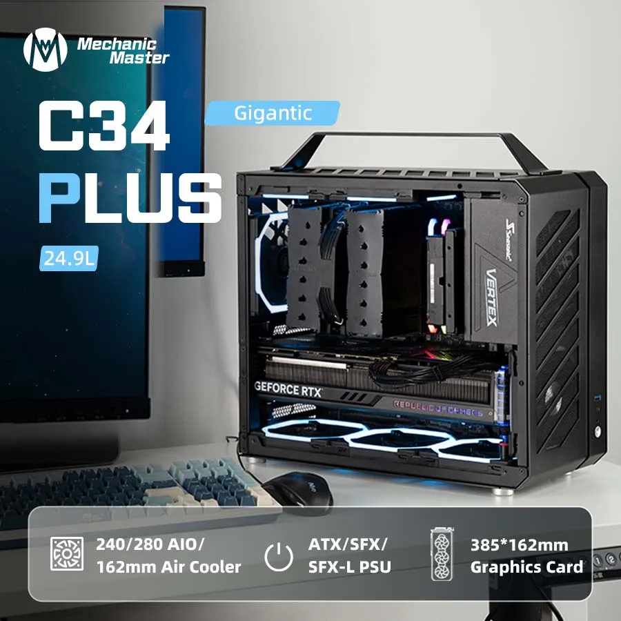 Mechanic Master C34 ATXケース Amazon.com: Mechanic Master C34Pro Compact Desktop PC Case