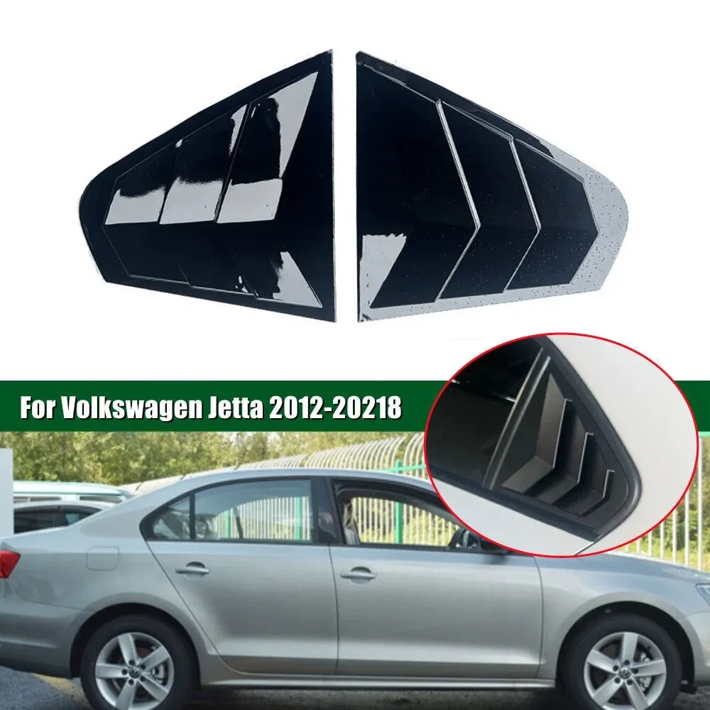 Für Volkswagen Jetta MK6 2012 2013 2014 2015 2016 2017 2018 Auto Heckscheibe Lamellen Shutter Abdeckung Seite Vent Jalousien Trim Aufkleber – Detail 1