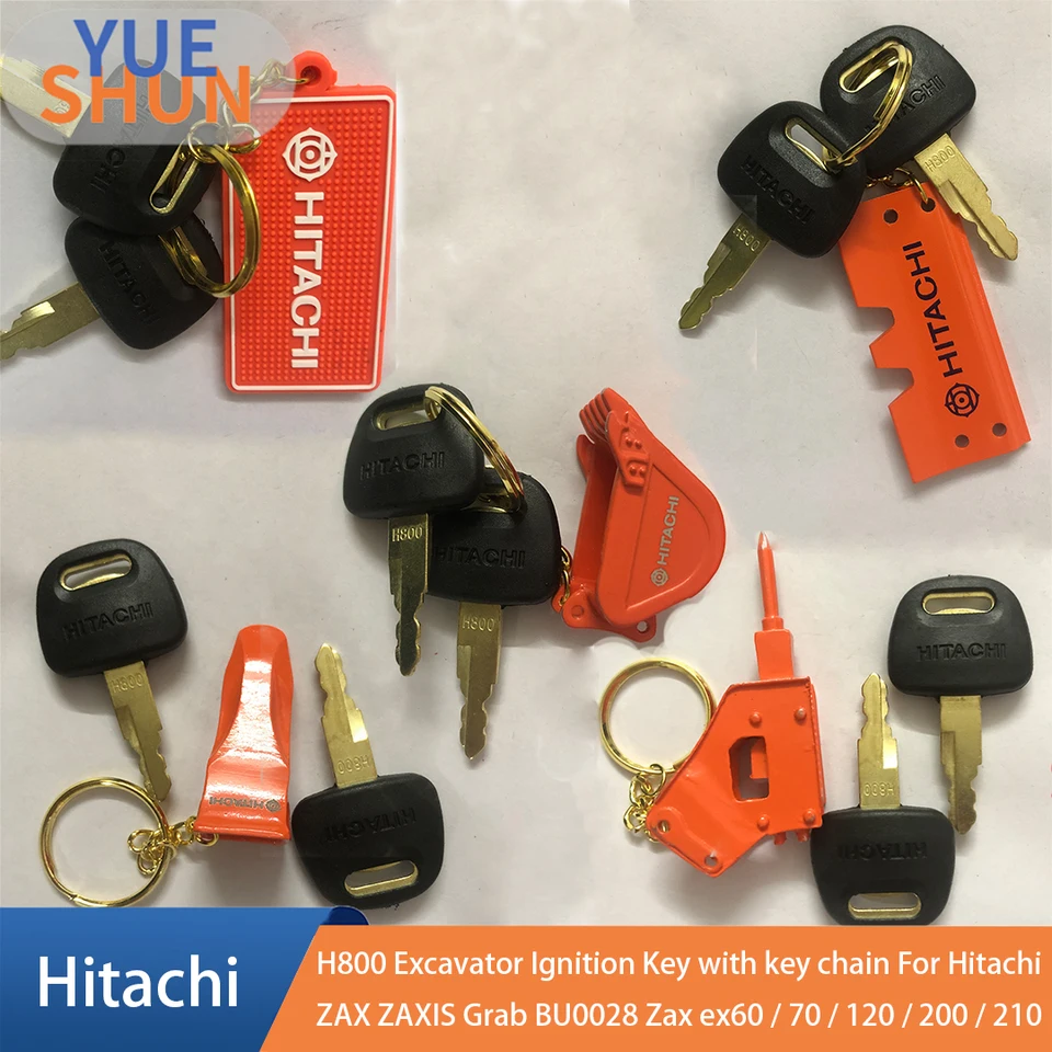 100 Ignition Key For Hitachi Zex John Deere New Holland Excavator Digger H800