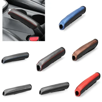 Ingranaggi in pelle per auto Protezione della copertura del freno a mano Accessori interni per auto Car Styling