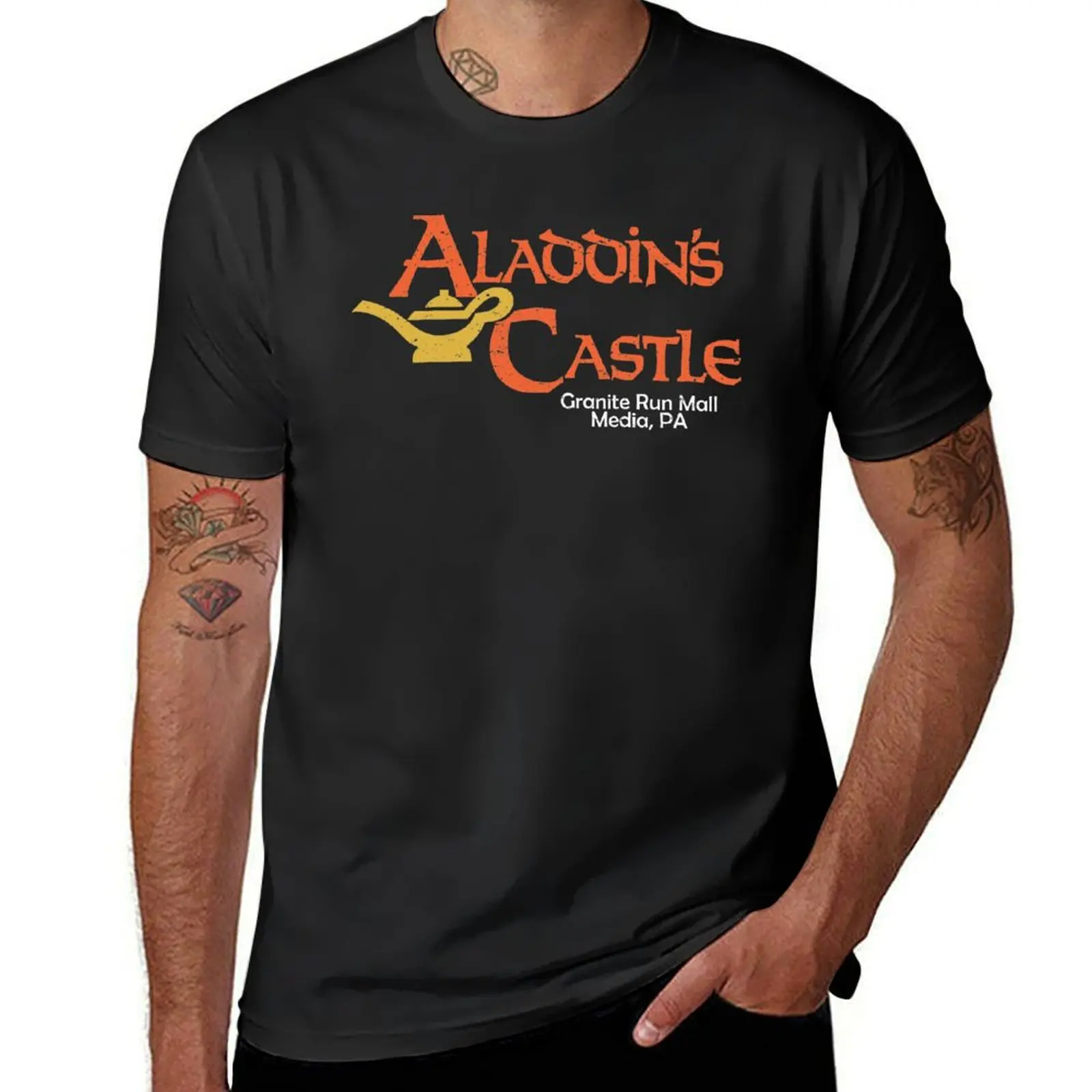 

Aladdin's Castle Granite Run Mall T-shirt boys whites boys animal print mens t shirt