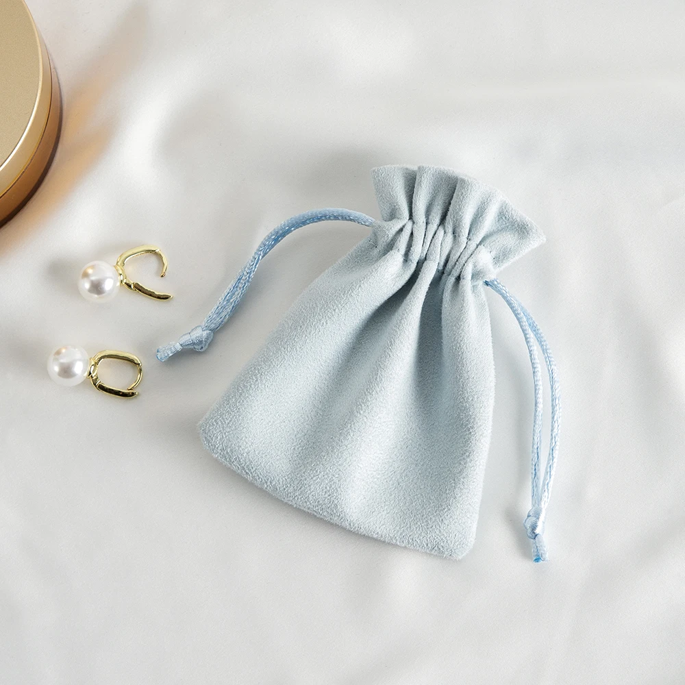 10 Stück/Set Flanell-Wildleder-Samtbeutel mit Kordelzug in Verschiedenen Größen für Schmuck, Geschenkverpackung, Süßigkeiten-Aufbewahrung, Präsentation und Festliche Geschenkverpackung – Detail 9