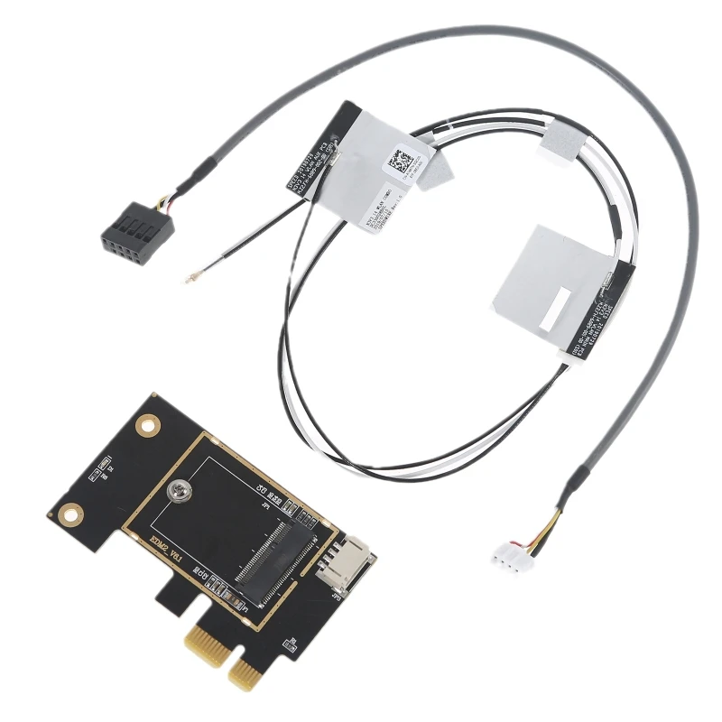 

Для беспроводной сетевой карты M.2 к настольному ПК, плата адаптера PCI-E, встроенные антенны для Wi-Fi-карты ноутбука для AX200