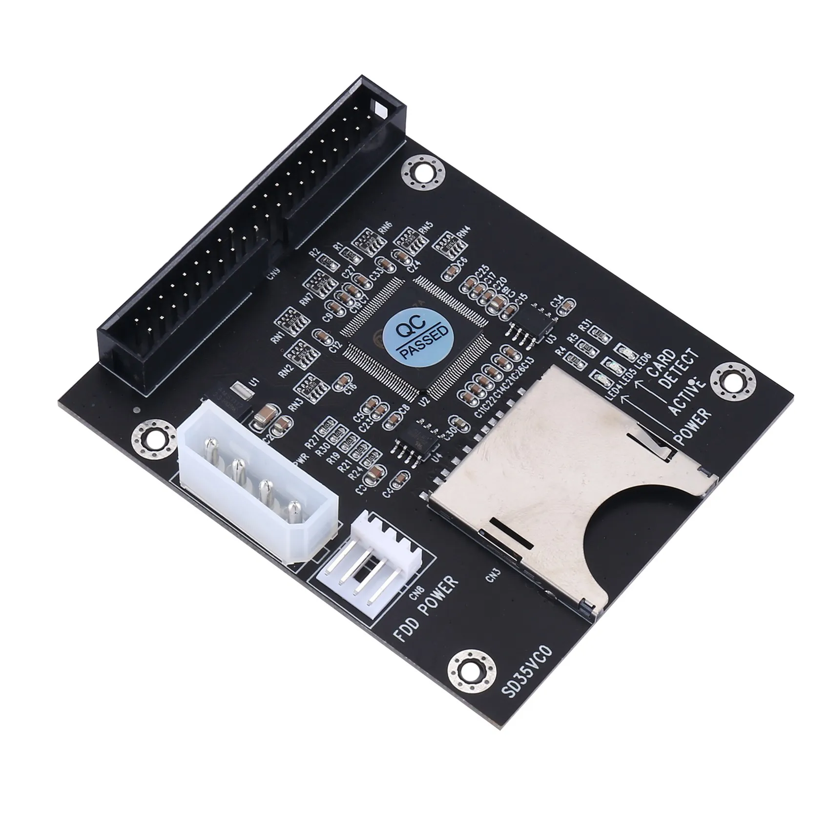 

SD Card Module Adapter Card 3.5 IDE SD 40Pin Male IDE Hard Disk Drive High Speed Riser Card Capacity for 128GB SDXD Card