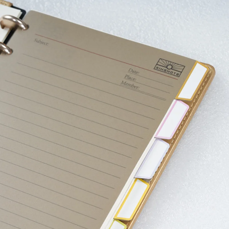 A4A5 Separation Page Index Page Classification Mushroom Hole Loose-leaf Book Separator Sheet Hand Account Separation