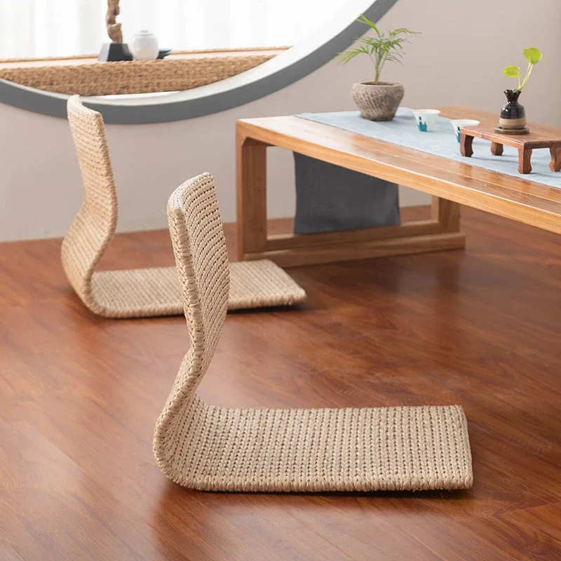 Japanese-style Tatami Chair Legless Straw Rattan Chair Bed Bay Window Computer Seat Bedroom Dormitory Putuan Sitting Pier