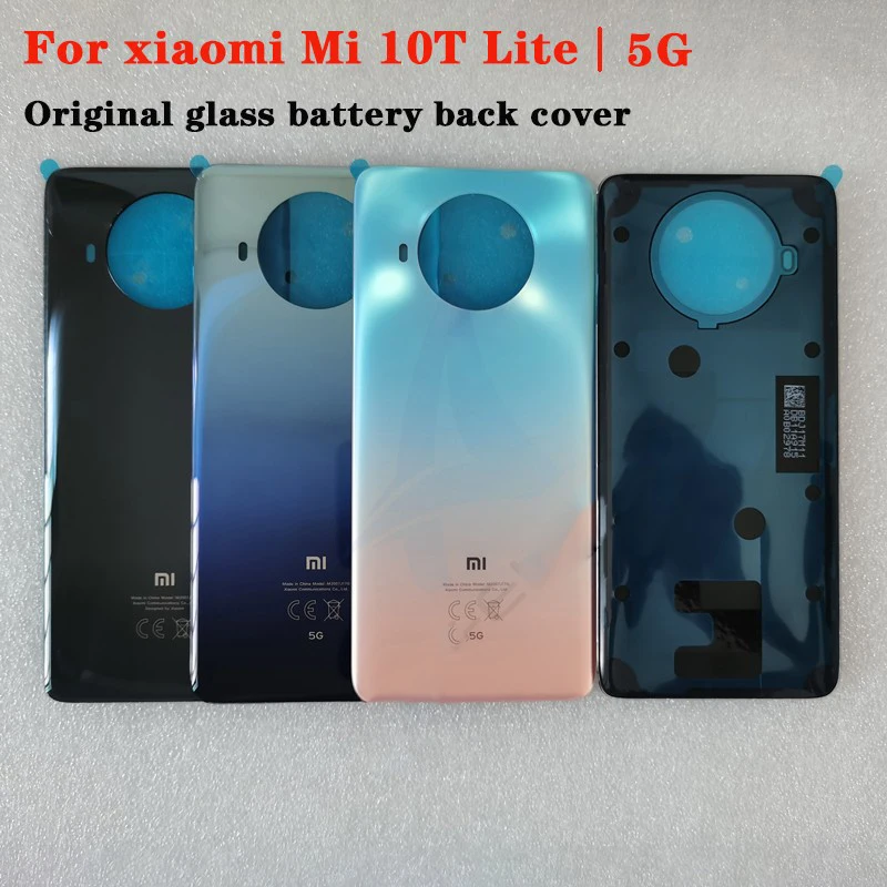 

Новинка, Оригинальный чехол из закаленного стекла для Xiaomi Mi 10T Lite, задняя крышка аккумулятора для Xiaomi Mi10T Lite, детали для корпуса телефона