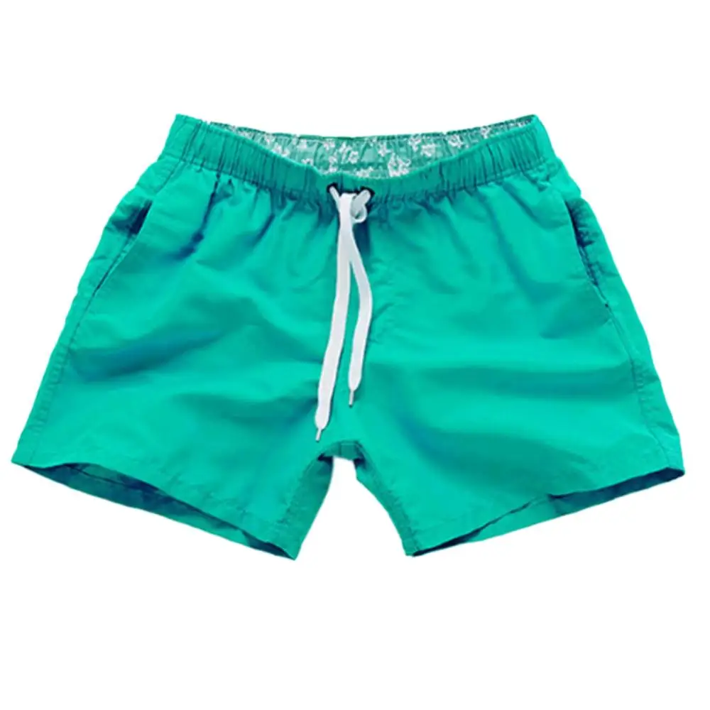 Swim Trunks Swim Shorts Men Swimming Trunk Casual Solid Color Men Drawstring Swimming Trunks Summer Beach Board Shorts Surfing Swim Trunks