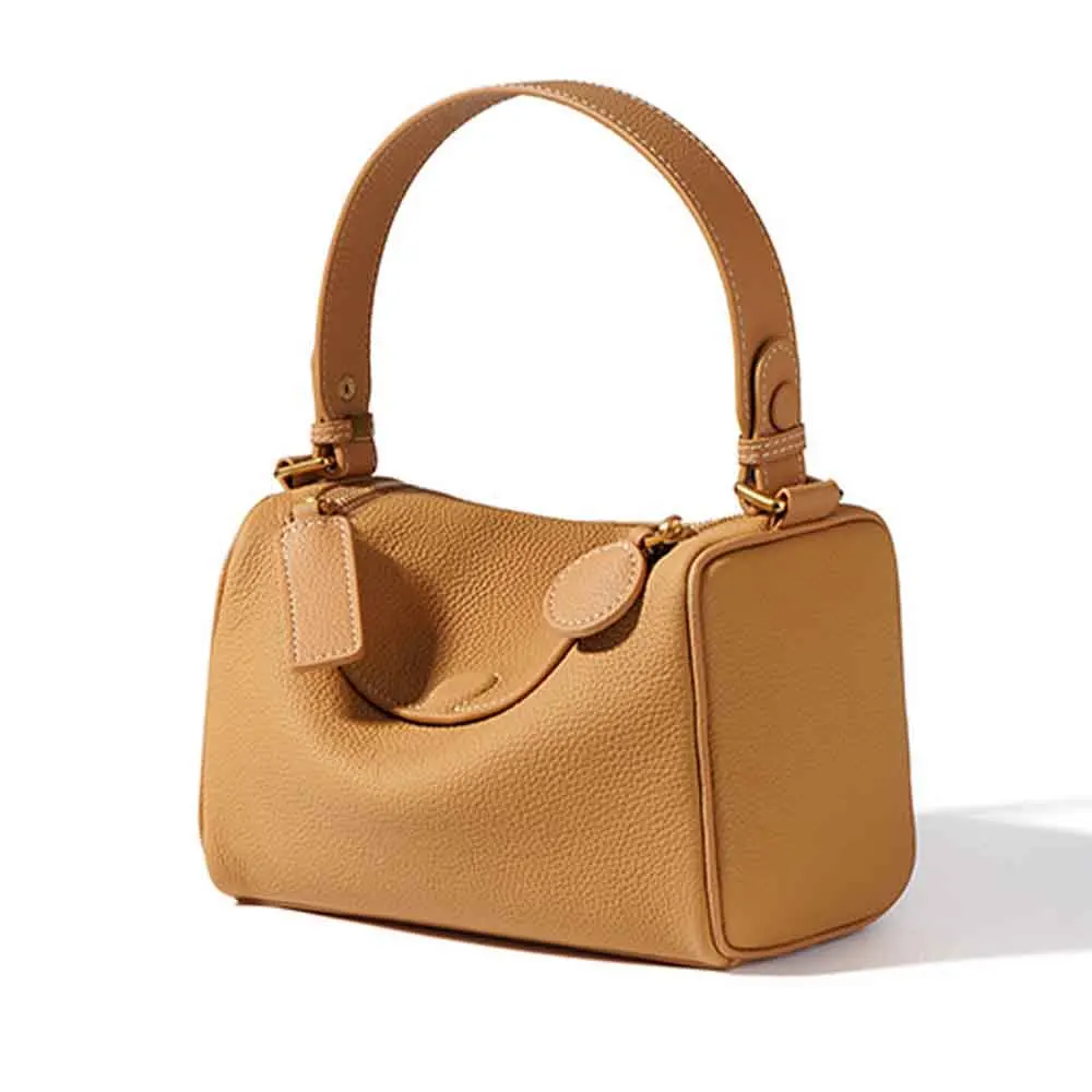 

New Fashionable Women Shoulder Bag Luxury Frist Layer Cow Leather Bag Elegant Pillow Lady Pouch Underarm Tote Black 2023 New