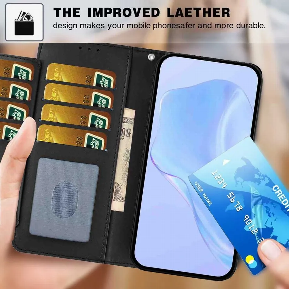 Multi-Card Slot Wallet Protective Phone Case